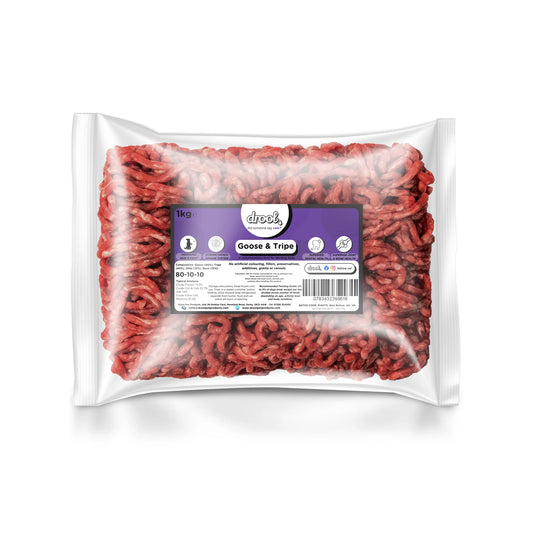 Drool Goose & Tripe Free Flow Mince 1kg