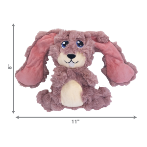 KONG Scrumplez Bunny Squeaky Plush Dog Toy - Medium