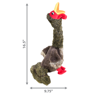 KONG Shakers Honkers Turkey Squeaky Tug Dog Toy - Large