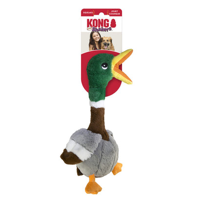 KONG Shakers Honkers Duck Squeaky Tug Dog Toy - Small