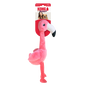 KONG Shakers Honkers Flamingo Squeaky Tug Dog Toy - Small