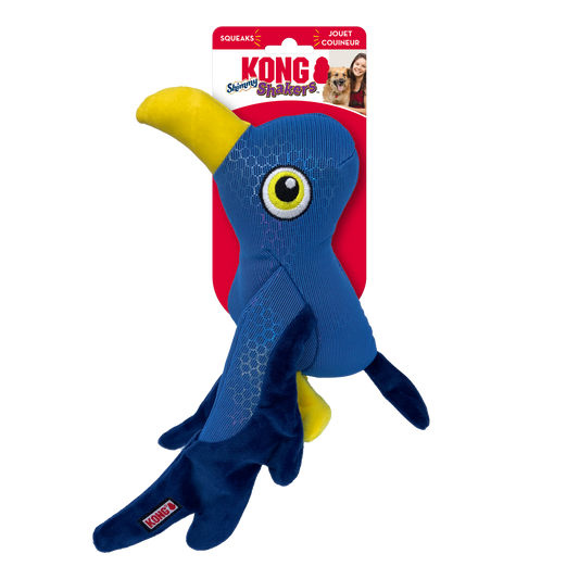 KONG Shakers Shimmy Seagull Squeaky Tug Dog Toy - Medium