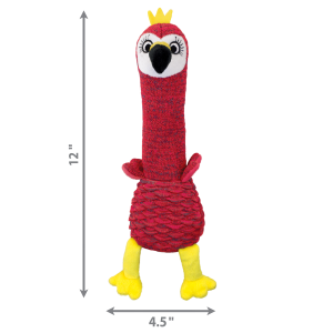 KONG Shakers Cuckoos Squeaky Plush Dog Toy - Medium Assorted