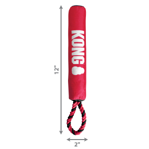 KONG Signature Stick with Rope Durable Tug Dog Toy - Medium