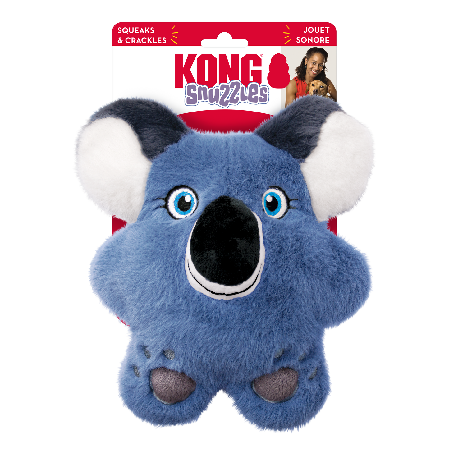 KONG Snuzzles Koala Squeaky Plush Dog Toy - Medium