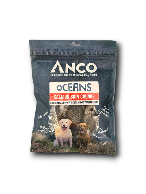 Anco Salmon Skin Chunks 100g