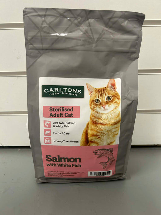 Carltons Sterilised Adult Cat Food Salmon & White Fish 1.5kg
