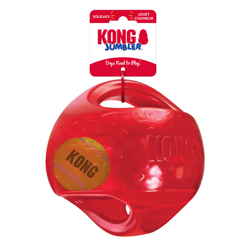 KONG Jumbler Ball Squeaky Fetch Dog Toy - Large/X-Large