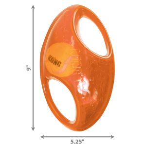 KONG Jumbler Football Squeaky Fetch Dog Toy - Large/X-Large