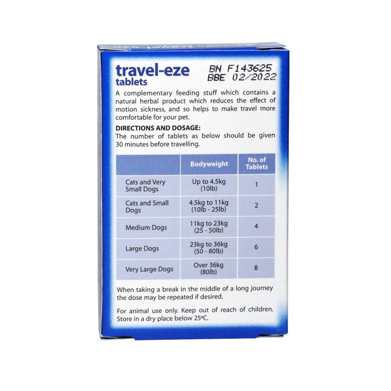 Johnsons Veterinary Travel-Eze Tablets