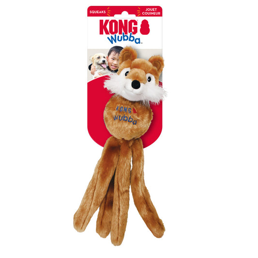 KONG Wubba Friend Squeaky Plush Tug Dog Toy - X-Large Assorted (41cm)