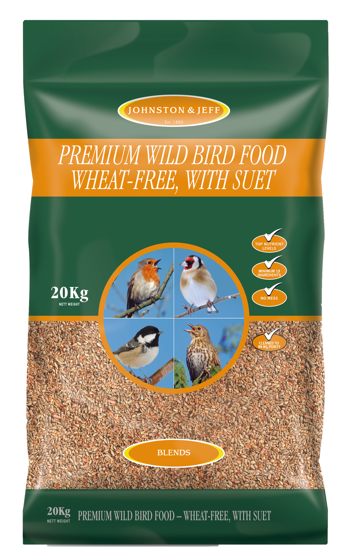 Johnston & Jeff Premium Wild Bird Food 20kg