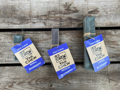 K9 Chew Co. Yak Chew - Blueberry Medium