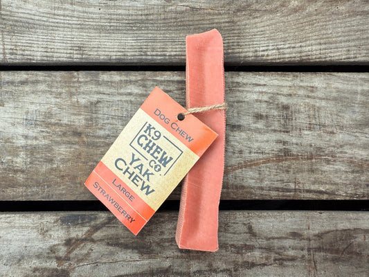K9 Chew Co. Yak Chew - Strawberry Large