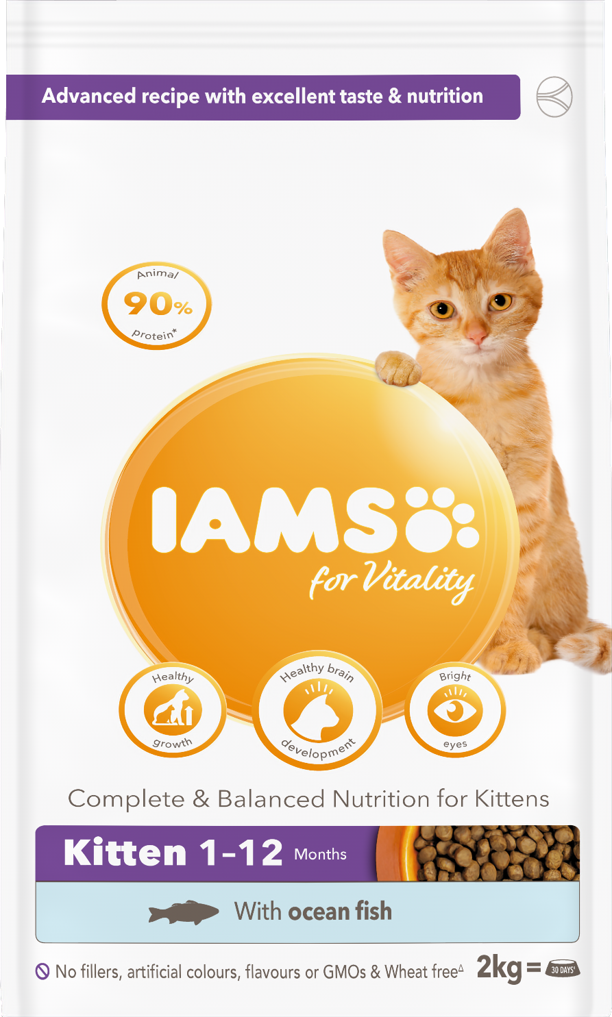 Iams Kitten Vitality Ocean Fish 2kg