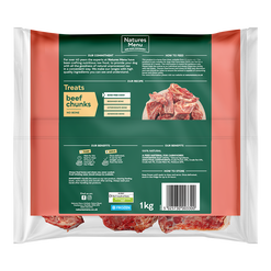 Natures Menu Frozen Beef Chunks 1kg