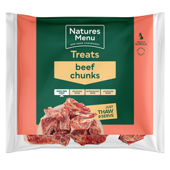 Natures Menu Frozen Beef Chunks 1kg
