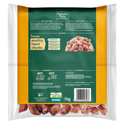 Natures Menu Poultry Heart Chunks 1kg