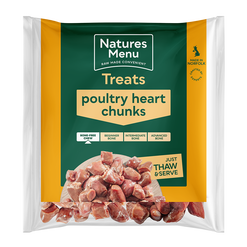 Natures Menu Poultry Heart Chunks 1kg
