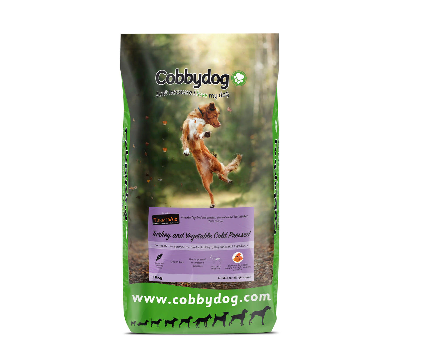 Cobby Dog Cold Pressed Turkey & Vegetables with Added TurmerAid 3kg