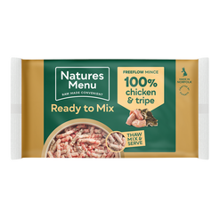 Natures Menu Frozen Ready to Mix 100% Chicken & Tripe Freeflow 2kg