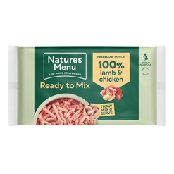 Natures Menu Frozen Ready to Mix 100% Lamb & Chicken Freeflow 2kg