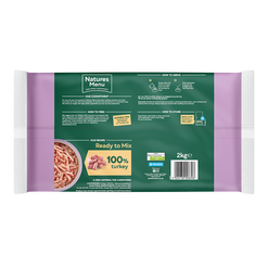 Natures Menu Frozen Ready to Mix 100% Turkey Freeflow 2kg