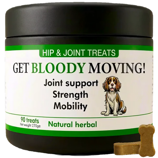 "Get Bloody Moving" Treats Chicken Flavour 90 Tablets
