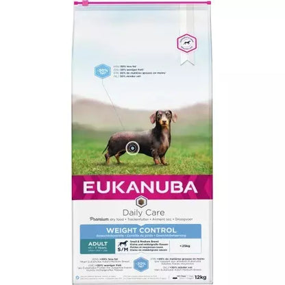 Eukanuba Adult Medium Breed Weight Control Dog Food 12kg