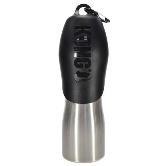 KONG H2O Stainless Steel Dog Water Bottle Black 25oz