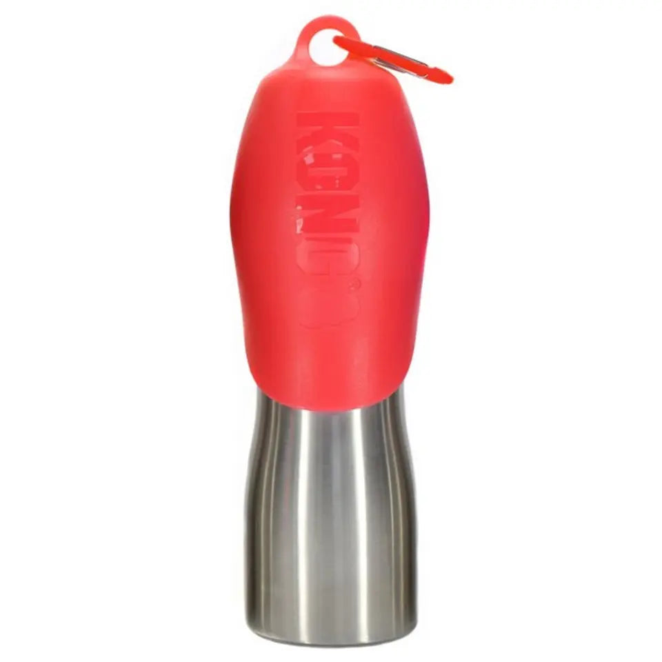 KONG H2O Stainless Steel Dog Water Bottle Red 25oz