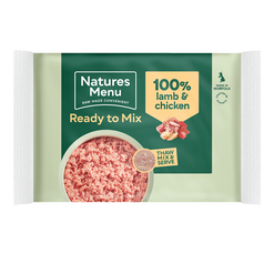 Natures Menu Frozen Ready to Mix 100% Lamb and Chicken Block 400g