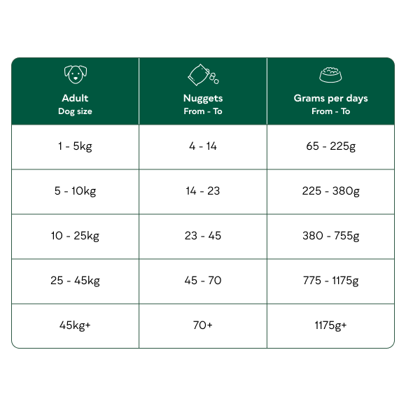 Natures Menu Complete & Balanced 80/20 Nuggets Beef 1kg