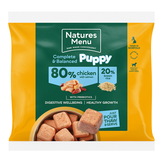 Natures Menu Complete & Balanced 80/20 Nuggets Puppy Chicken & Salmon 1kg