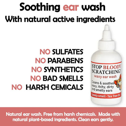 "Stop Bloody Scratching" Waxy Ear Wash 118ml