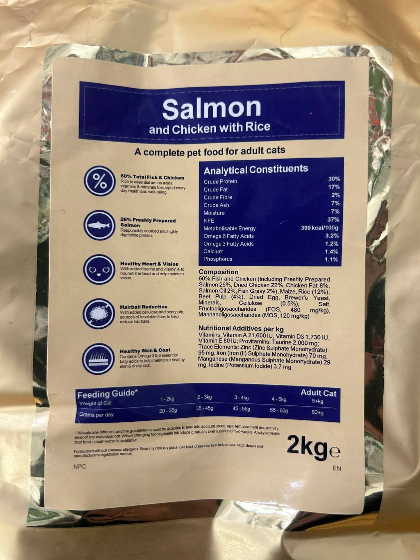 Carltons Premium Cat Food Salmon & Chicken  2kg