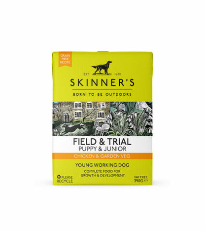 Skinners Field & Trial Puppy Chicken & Garden Veg Pouch 390g