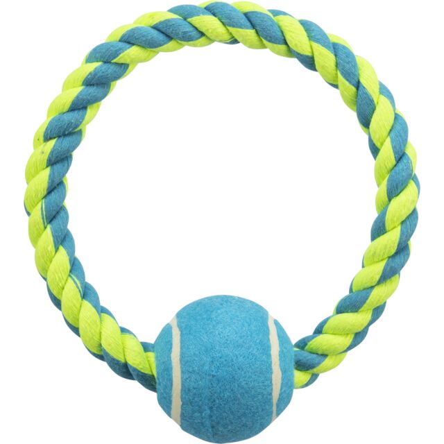 Trixie Rope Ring with Tennis Ball