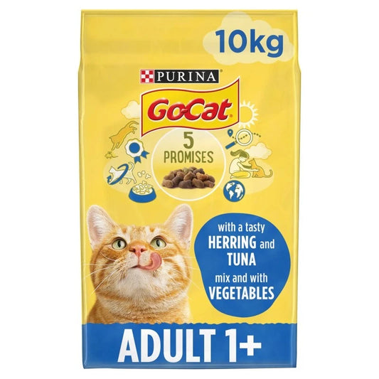 Go-Cat Herring and Tuna Dry Cat Food - 10kg