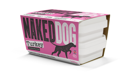 Naked Dog Original Turkey Frozen Raw Dog Food 2x500g