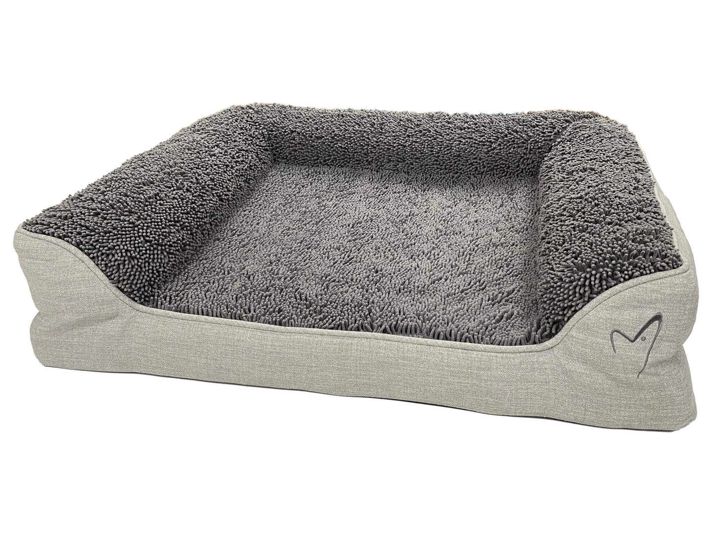 Gor Pets Noodle Soft Machine Washable Dog Bed - Large Grey