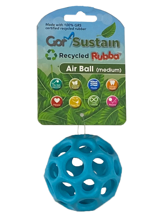 Gor Pets Sustain Air Ball Eco-Friendly Dog Toy Medium 6.5cm - Blue