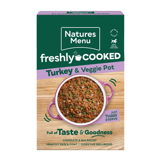 Natures Menu Freshly Cooked Turkey & Veggie Pot 400g