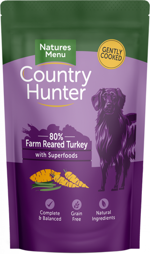 Country Hunter Dog Pouch Turkey 150g