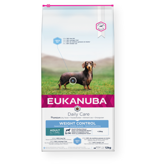 Eukanuba Weight Control Small/Medium Breed Chicken 12kg