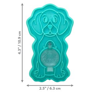 KONG ZoomGroom Gentle Rubber Grooming Brush for Dogs