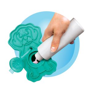 KONG ZoomGroom Gentle Rubber Grooming Brush for Dogs