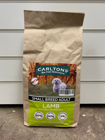 Carlton's Grain Free Small Breed Adult Lamb with Sweet Potato & Mint 2kg