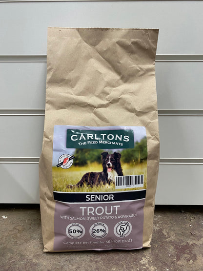 Carlton's Grain Free Senior Trout with Salmon, Sweet Potato & Asparagus 2kg