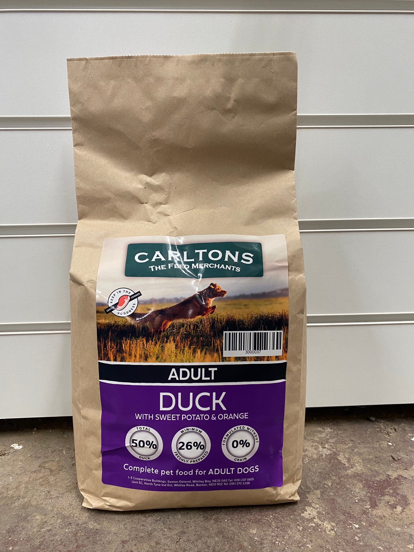 Carlton's Grain Free Adult Duck with Sweet Potato & Orange 2kg